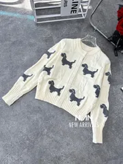 Áo khoác len cardigan nữ hình cún hàng chuẩn đẹp