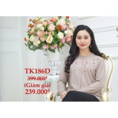 Áo khoác len phối nút thêu hoa có túi hàng dày đẹp