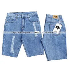 [Bigsize] Quần Jean Lửng Gối Nữ Hàng Co Giãn Mạnh Mẫu Rách 2 Bên Mã 4466