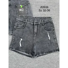 [Bigsize] Quần Sọt Jean Nữ Hàng Co Giãn Mạnh Mẫu Rách Màu Xám 2639