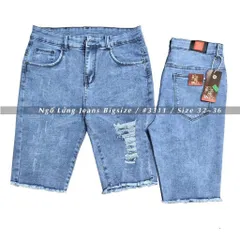 [Bigsize] Quần Jean Lửng Gối Nữ Hàng Co Giãn Mạnh Ảnh Chụp Thật Từ 60-85kg Mã 3311