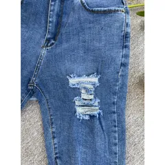 [Bigsize] Quần Jean Lửng Gối Nữ Hàng Co Giãn Mạnh Ảnh Chụp Thật Từ 60-85kg Mã 3311