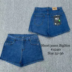 [Bigsize] Quần Sọt Jean Nữ Mẫu Trơn Hàng Co Giãn Mạnh M4240