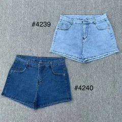 [Bigsize] Quần Sọt Jean Nữ Mẫu Trơn Hàng Co Giãn Mạnh M4240