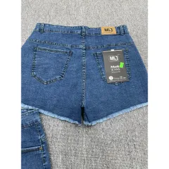 [Bigsize] Quần Sọt Jean Nữ Mẫu Trơn Tua Lai Hàng Co Giãn 4277