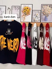 Áo thun nam nữ tay lỡ form rộng in hình ảnh thật thun cotton dày