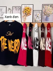 Áo thun nam nữ tay lỡ form rộng in hình ảnh thật thun cotton dày