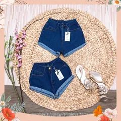 Quần Sọt Jean Nữ Mẫu Trơn Lật Lai Dành Cho Bạn Gái Từ 35-49kg