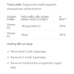 Altapharma D3 K2 Tropfen – nhỏ gọn, tiện lợi, an toàn cho cả gia đình