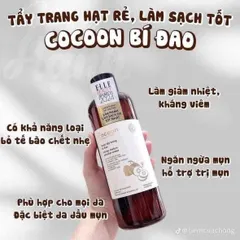 Nước tẩy trang bí đao Cocoon làm sạch sâu, kiềm dầu 500ml ⚡