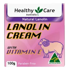 [Hàng Úc] Healthy Care Lanolin Cream With Vitamin E - Kem Dưỡng Da Chống Lão Hóa Nhau Thai Cừu 