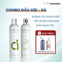 Combo dầu gội dầu xả Vnaturecare phục hồi tóc hư tổn, ngừa tóc rụng cho tóc vào nếp suôn mượt 300ml/ chai