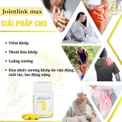 Viên uống xương khớp Jointlink max hỗ trợ giảm đau nhức xương khớp, viêm khớp. Giúp chắc khỏe xương 30 viên/ lọ