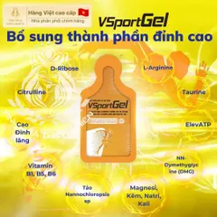 VsportGel thực phẩm bổ sung sức khỏe, bù khoáng cho cơ thể, đặc biệt phù hợp với ai chơi thể thao