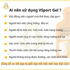 VsportGel thực phẩm bổ sung sức khỏe, bù khoáng cho cơ thể, đặc biệt phù hợp với ai chơi thể thao