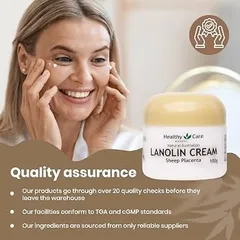Kem Dưỡng Nhau Thai Cừu Healthy Care Lanolin with Sheep Placenta 100g Chuẩn Úc