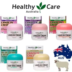 Kem Dưỡng Nhau Thai Cừu Healthy Care Lanolin with Sheep Placenta 100g Chuẩn Úc
