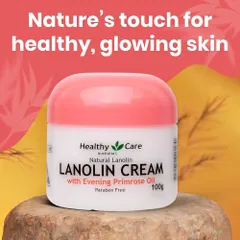 [Hàng Úc] Healthy care lanolin cream with evening primrose oil kem dưỡng tinh dầu hoa anh thảo giúp cải thiện độ đàn hồi da 100g