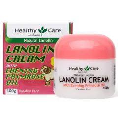 Kem Cừu Với Tinh Dầu Hoa Anh Thảo 100g - Healthy Care Lanolin Cream With Eveing Primrose Oil 