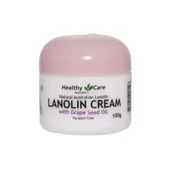 Kem Dưỡng Cừu Và Tinh Dầu Hạt Nho Healthy Care Lanolin Cream With Grape Seed Oil 100g - Hàng Úc