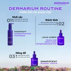 Gel Rửa Mặt Than Hoạt Tính Dermarium Goodnight Cleanser 150ml 