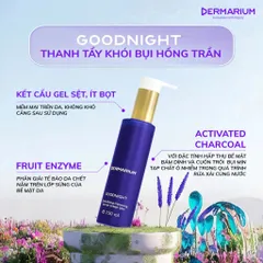Gel Rửa Mặt Than Hoạt Tính Dermarium Goodnight Cleanser 150ml 