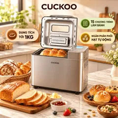 MÁY LÀM BÁNH MÌ TỰ ĐỘNG CUCKOO CBM-AB101S 1KG