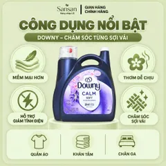 Nước Xả Vải Downy Mỹ Làm Mềm Thơm Lâu – April Fresh 4.44L 257 Lần Giặt / Infusions Calm Lavender & Vanilla