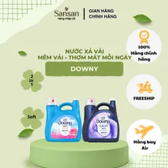 Nước Xả Vải Downy Mỹ Làm Mềm Thơm Lâu – April Fresh 4.44L 257 Lần Giặt / Infusions Calm Lavender & Vanilla