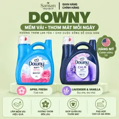 Nước Xả Vải Downy Mỹ Làm Mềm Thơm Lâu – April Fresh 4.44L 257 Lần Giặt / Infusions Calm Lavender & Vanilla