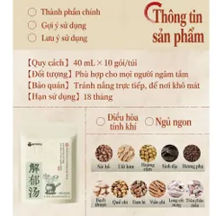 [40ml*10 gói/ hộp] Canh ngâm chân Phúc Ngưu Khang giúp ngủ ngon , điều hóa tính khí