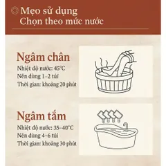 [40ml*10 gói/ hộp] Canh ngâm chân Phúc Ngưu Khang giúp ngủ ngon , điều hóa tính khí