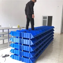 [Combo 4 Cái] Khay Nhựa A9 Đựng Phụ Tùng Máy Móc - Kệ Dụng Cụ Xếp Tầng Hòa An Plastic KT 48x30x18cm