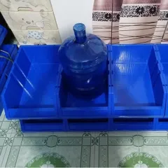 [Combo 4 Cái] Khay Nhựa A9 Đựng Phụ Tùng Máy Móc - Kệ Dụng Cụ Xếp Tầng Hòa An Plastic KT 48x30x18cm