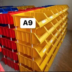 [Combo 4 Cái] Khay Nhựa A9 Đựng Phụ Tùng Máy Móc - Kệ Dụng Cụ Xếp Tầng Hòa An Plastic KT 48x30x18cm
