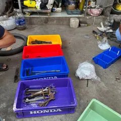 Khay đựng linh kiện,dụng cụ sửa chữa Hoà An Plastic B2 kích thước 45x27x12cm dày đẹp cực bền