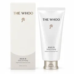 Sữa rửa mặt dưỡng trắng da Whoo Gongjinhyang Brightening Cleansing Foam 180ml - Làm sạch bụi bẩn, bã nhờn, hỗ trợ dưỡng trắng da