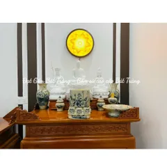 Đồ Thờ Men Rạn Họa Tiết Hoa Sen - Đồ Thờ Cúng Bát Tràng