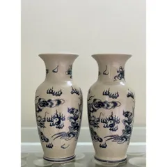 Đồ thờ cúng - Hai Lọ lộc bình men rạn cao 45cm đồ thờ Bát Tràng cao cấp