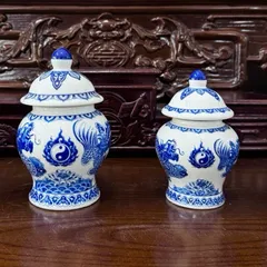 Chóe thờ cúng - chum nước thờ cúng vẽ rồng,sen men trắng gốm sứ bát tràng
