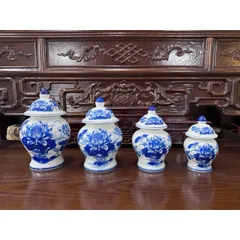 Chóe thờ cúng - chum nước thờ cúng vẽ rồng,sen men trắng gốm sứ bát tràng