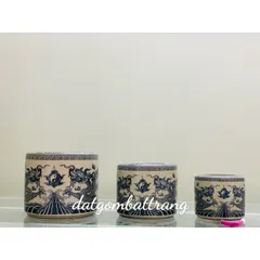 Bát hương thờ cúng men rạn gốm sứ Bát Tràng