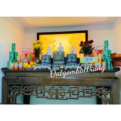 Đồ Thờ Cúng Cao Cấp Bát Tràng - Bộ Thờ Cúng Men Rạn Đắp Nổi - Bát Hương lư hương - bộ thờ gia tiên