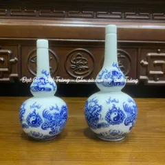 Đồ Thờ Cúng Cao Cấp Hàng Nghệ Nhân Bát Tràng - Bát Hương,Lọ hoa,Chóe,Kỷ,Mâm Bồng đồ thờ men trắng