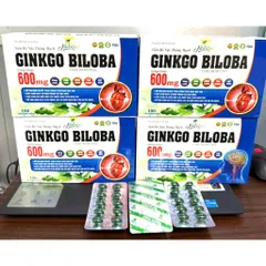 Hoạt huyết dưỡng não Ginkgo Biloba 600mg Giúp hoạt huyết, tăng cường lưu thông máu, giảm đau đầu chóng mặt 