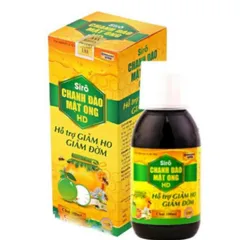 Sirô Chanh Đào Mật Ong HD giảm ho, giảm viêm họng, giảm đờm, hết khò khòe chai 100ml