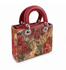 (Hàng NEW V.I.P LIMITED ORDER) - Túi xách nữ MISS GAIL London Art họa tiết hoa màu đỏ cầm tay quai đeo chéo