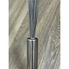Chổi cọ, Bàn Chải Rửa Nồi Inox 304 cọ xoong nồi , chà rửa Cán Dài 21cm có móc treo - Làm Sạch Hiệu Quả, Không Để Lại Cặn 875986