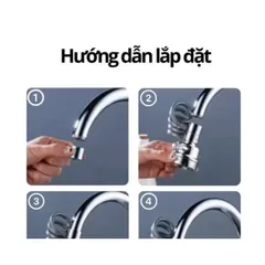 Đầu vòi nối dài, đầu vòi tăng áp 3 chế độ mạ Crom có dây lò xo kéo dài 40cm tiện lợi cho bồn rửa bát và vòi labavo 875993