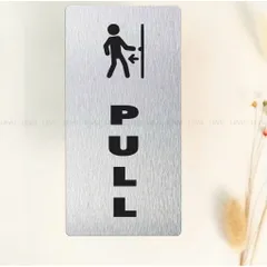 Bảng Alu In UV, đóng mở cửa, Pull, Push, open, nhận in theo yêu cầu